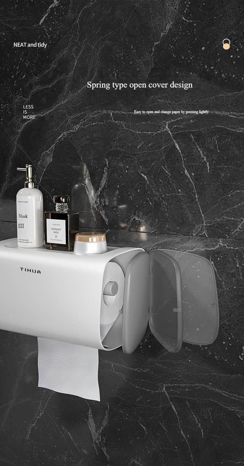 Creative Punch-Free Roll Paper Holder Toilet Tissue Box