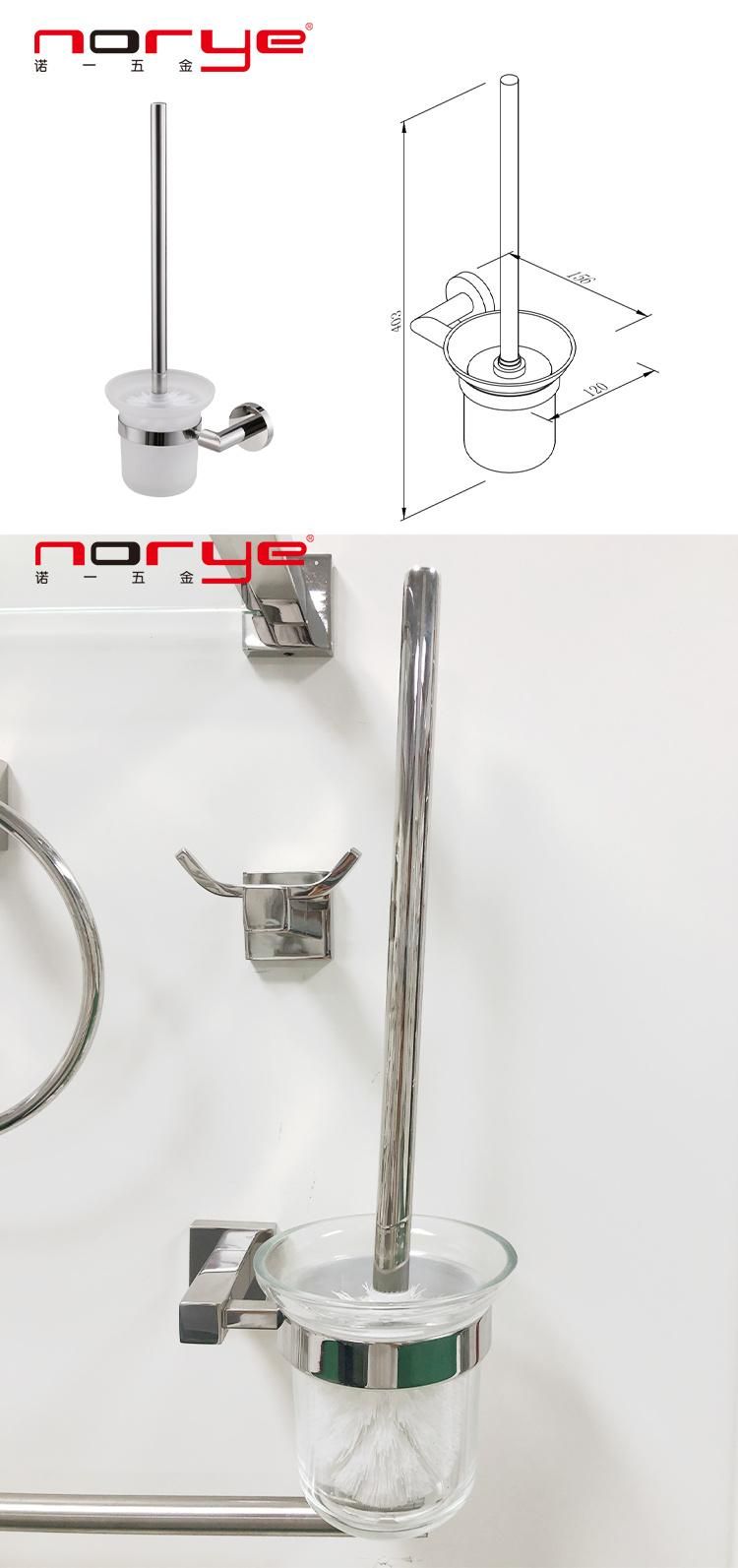 Customized Stainless Steel Toilet Brush Holder Modern Bathroom Accessories OEM