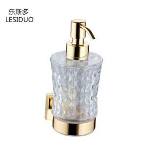 Wall Mounted Gold Plated Soap Dispenser