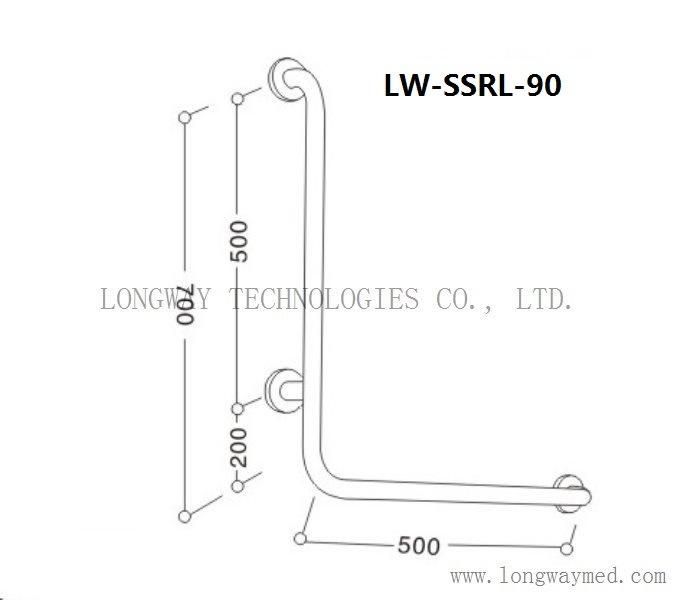 Lw-Ssrl-135 Stainless Steel Grab Rail for Bathroom Safety