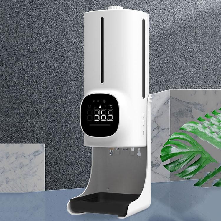 No Touch Wall Mounted Nano Mist Automatic Sensing Thermometer and Alcohol Sprayer