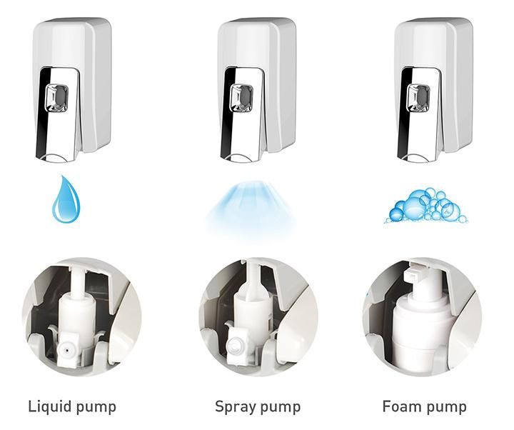 Wall Mounted Manual Spray Soap Dispenser for Disinfectant