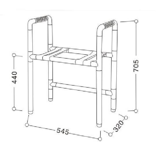 Lw-Bc-H Bathroom Chair for Toilet