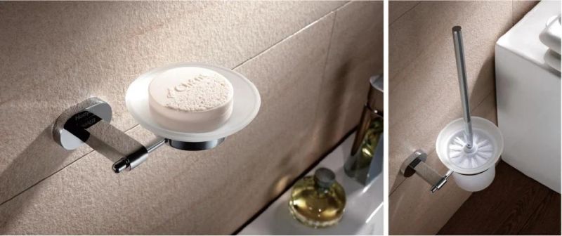 Ortonbath New Design Square Base Bathroom Hardware Set Includes 24 Inches Adjustable Towel Bar, Toilet Paper Holder, Towel Ring Bathroom Accessories