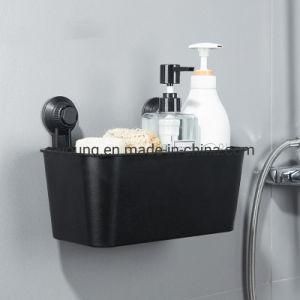 High Quality Bathroom Suction Cup Plastic Wall Storage Shelf Rack