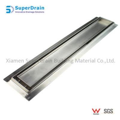 High End Conceal Bathroom Stainless Steel Linear Shower Floor Drain with Cover for Hotel/Drenaje De Piso