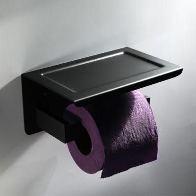 Stainless Steel Black Toilet Paper Towel Holder