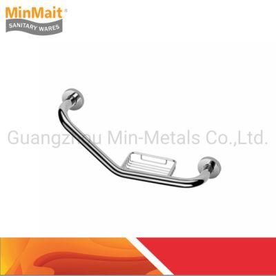 Stainless Steel Handrail Hotel Equipment Safe Grab Bar with Soap Dish Mx-GB402e