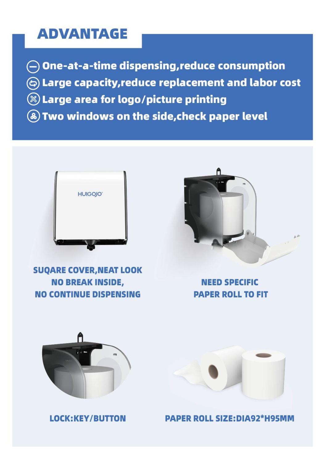 Wall Mounted Manual Down Pull Toilet Paper Towel Dispenser