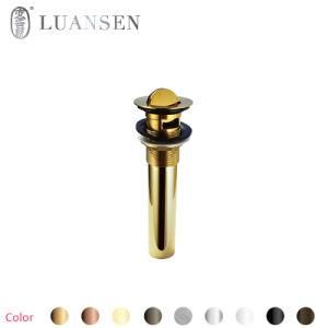 Luxury Golden Brass Click Pop-up French Drain