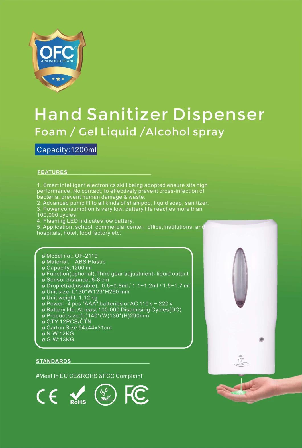 Public Sanitizer Dispenser Hygiene Soap Dispenser Spray Dispenser Automatic Touchless