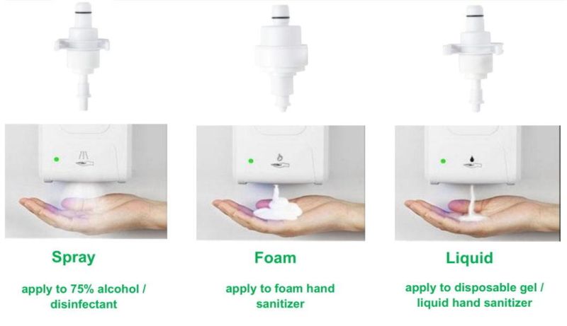 Hospital 1000ml Gel and Foam Hand Sanitizer Dispenser Floor Stand Luxury Automatic Hand Sanitizer Stand