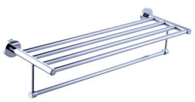 Towel Rack Made by Zinc Alloy Zamak Casting Polished Chrome Two Layers Towel Rail