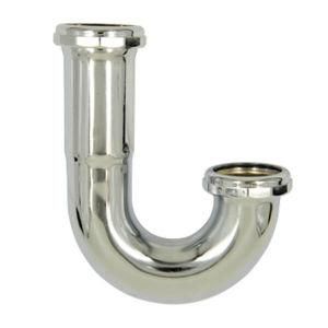 Brass J Bend High Inlet, Less Cleanout