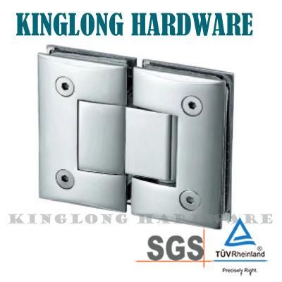 Stainless Steel /Brass/Zinc Alloy 180 Degree Bathroom Fittings Shower Room Accessories Double Side Open Glass Clamps Door Shower Hinge