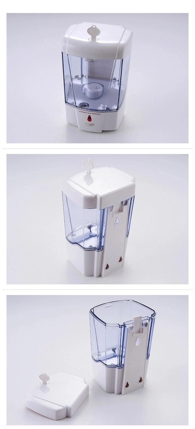 Sensor Public Washroom Automatic Hand Sanitizer Dispenser Touchless Sensor Wall Mounted Liquid Soap Dispenser Large Capacity 700ml Adapter/ Battery Powered