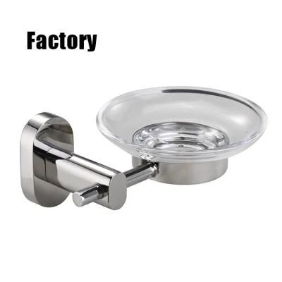 Bathroom Accessoriess Soap Dish with Glass Holder Stainless Steel