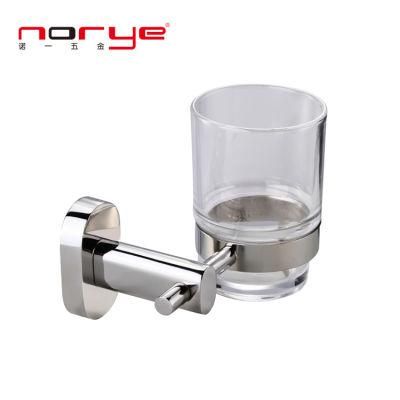 Bathroom Accessories Toothbrush Cup Holder Wall Mount Steel Stainless for Hotel Shower Room