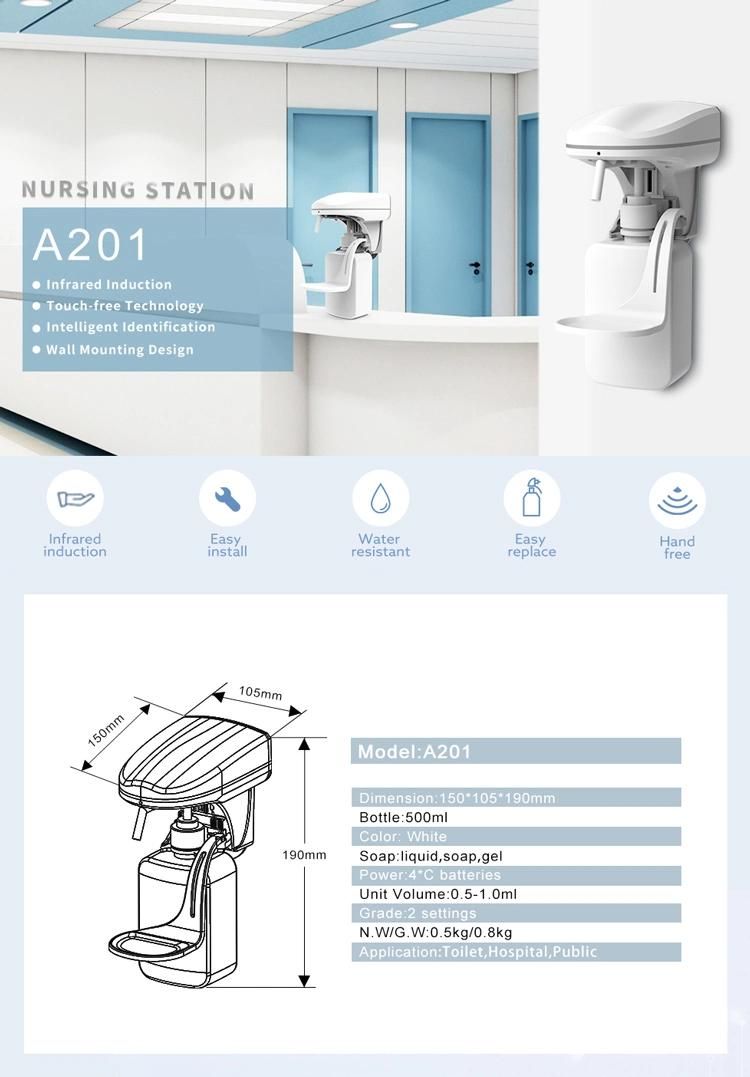 Scenta Innovative Product CE RoHS FCC Hand Wash Gel Liquid Soap Dispenser with Sensor