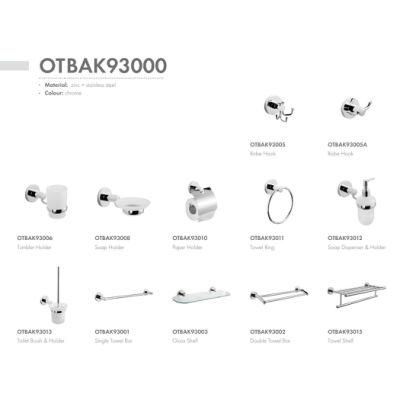 Ortonbath 4-Piece Bathroom Hardware Set Includes 24 Inches Adjustable Towel Bar, Toilet Paper Holder, Towel Ring Bathroom Accessory Accessories