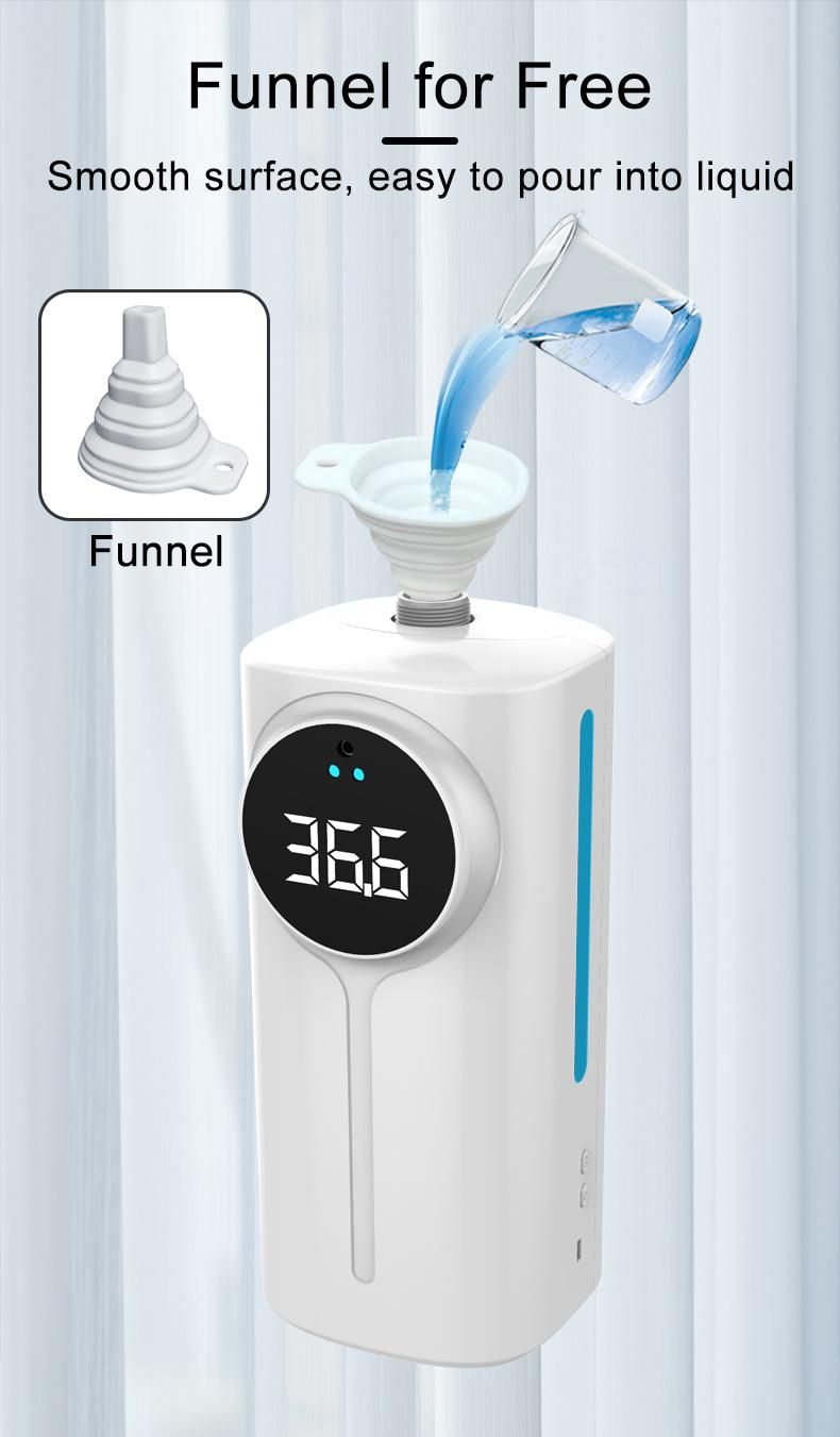 K9 PRO Plus Dual Thermal Scanner with Dispenser Touchless Digital Display Temperature Hand Sanitizer Automatic Spray Alcohol Dispenser