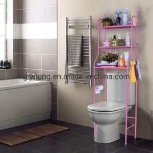 Triple Tier Floor Metal Steel Tube Pipe Storage Bathroom Toilet Rack