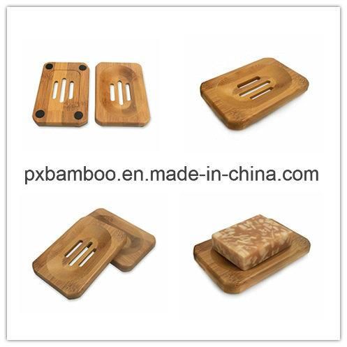 Bamboo Soap Dish and Bamboo Soap Box for Home or Hotel Toilet