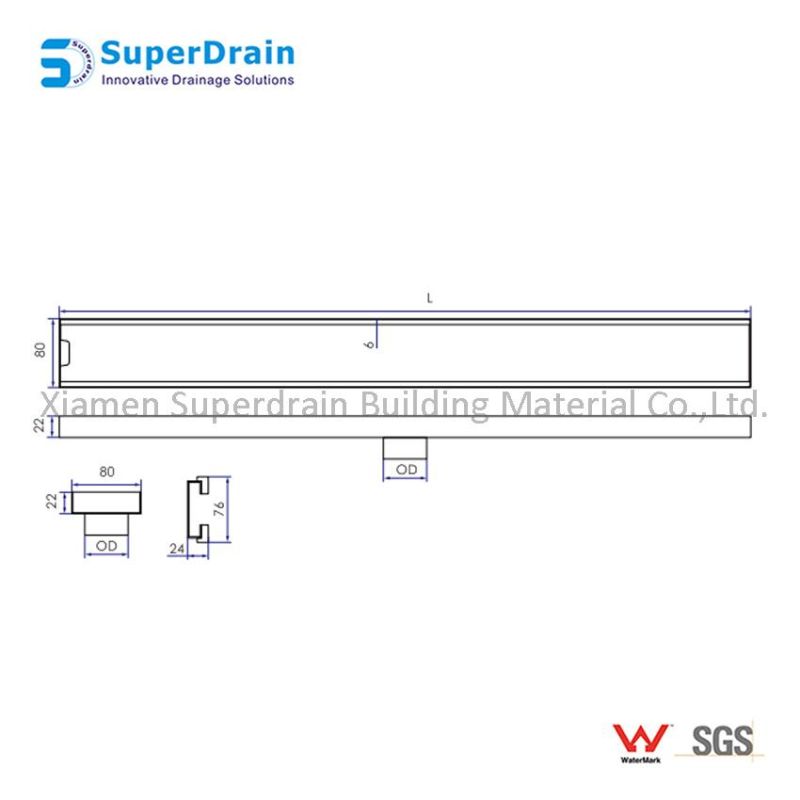 U Drain Linear Floor Drain Sink Drain Cover Surface Water Drainage