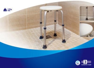 Aluminum Adjustable Bath Stool Shower Seat for Old Disabled People
