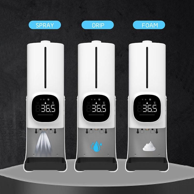 Wall-Mounted Automatic Liquid Soap Dispenser 1500ml Temperature Measuring Popular Hand Soap Dispenser Dispenser for Home Hotel Office