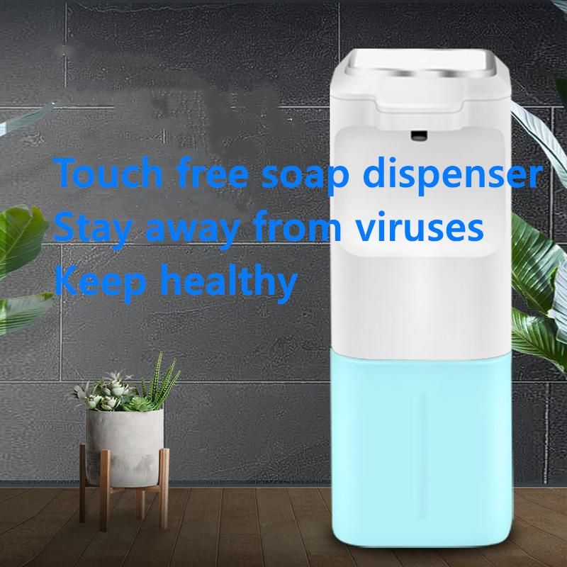 350ml Capacity Automatic Soap Dispenser with USB Rechargeable or Dry Battery Waterproof Touch Free Soap Foam Dispenser