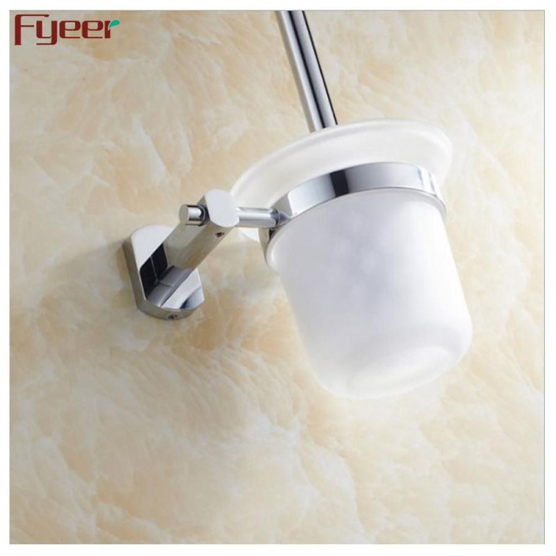 Fyeer High Quality Brass Toilet Brush Holder