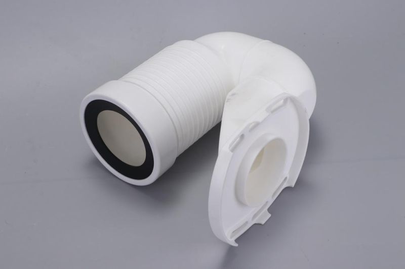 Wholesale Bathroom White Plastic Flexible Drain Hose Soil Pipe Wc Toilet Waste Pan Connector