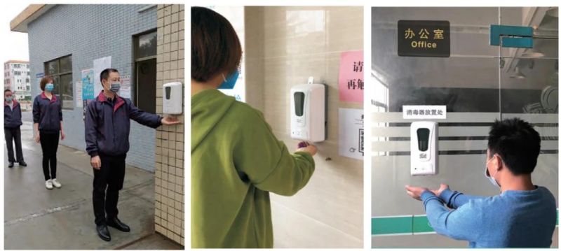 Hotel 1000ml Standing Digital Automatic Temperature Soap Dispenser Alcohol Dispenser