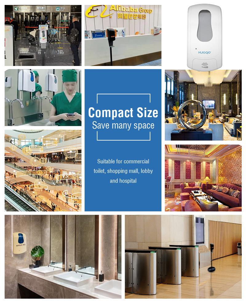 Airport Wall Mount 1L Power Saving Electric Automatic Soap Dispenser