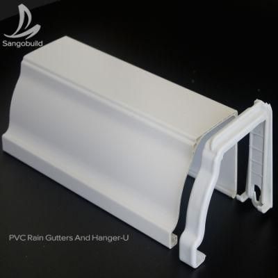 Building Material Plastic Rainwater Gutter Downpipe PVC Roof Gutter Philippines