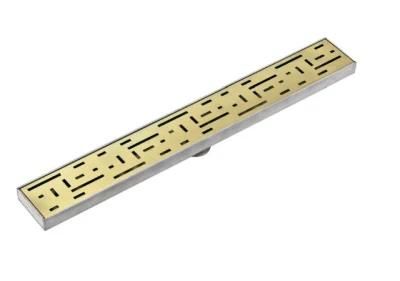 Long Floor Drain Bathroom with Brushed Ss Linear Floor Drain