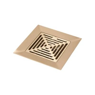 Brass Shower Drain Assembly with Base Flange, Strainer Cover, Filter