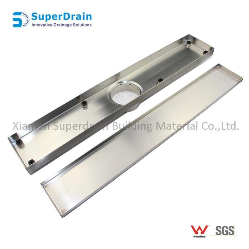 Tile Insert Linear Shower Drain Shower Floor Drain with Removable Cover