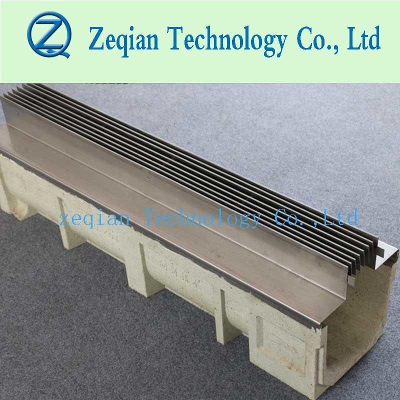 Slotting Steel Cover Polymer Edge Drainage Trench Channel