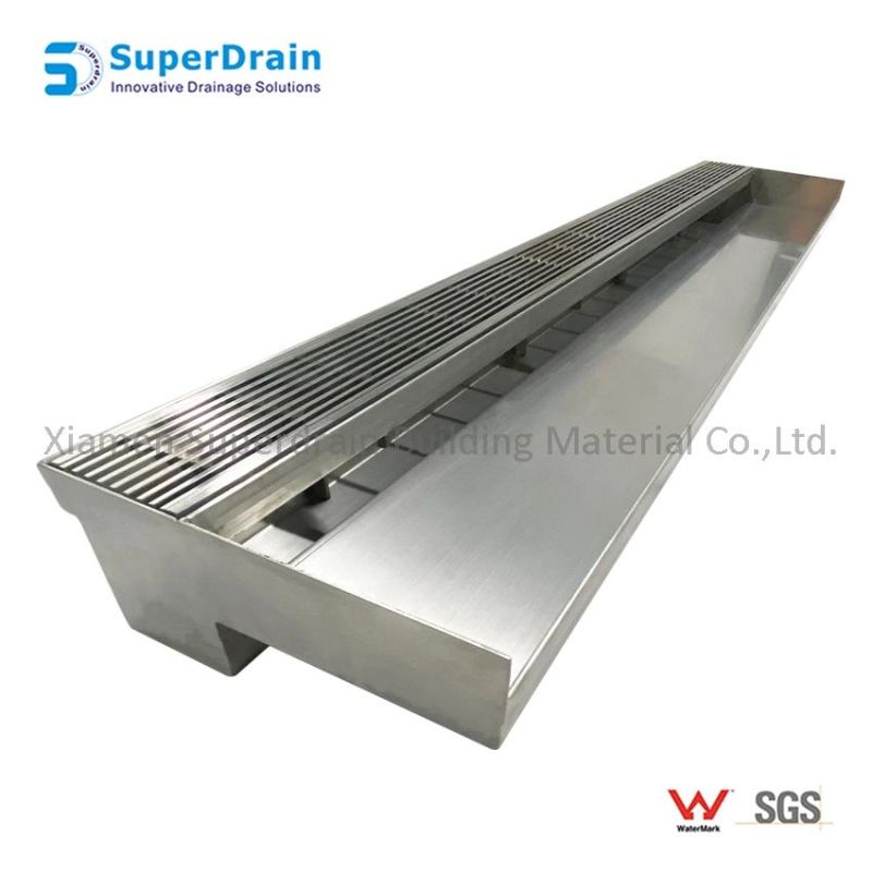 Sdrain Thresholds Rain Drainer for Balcony Against The Sliding Door