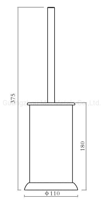 Stainless Steel Standing Toliet Brush Holder Mx-Ls94f