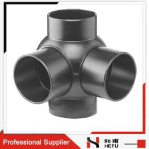 HDPE PE Siphonic Drainaging Pipe Fittings Ball Corss