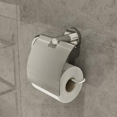 Wall Mounted SUS304 Bathroom Paper Holder with Cover