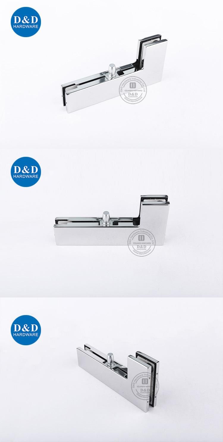 High Quality Glass Door Fitting Corner Patch Fitting in Stainless Steel