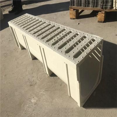 Galvanized Steel Grating Cover Polymer Resin Drainage Trench Channel for Rain Water