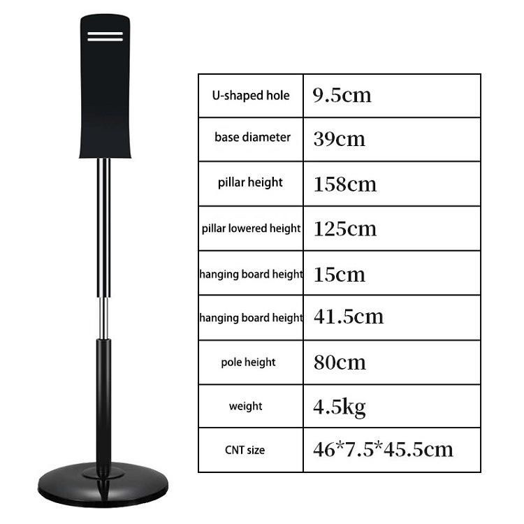 1000ml Sensor Dispenser Adjustable Black Automatic Soap Dispenser Bracket, Dispenser Soap Stand