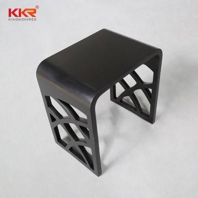 Bathroom Seat Solid Surface Stone Shower Stool Bath Chair