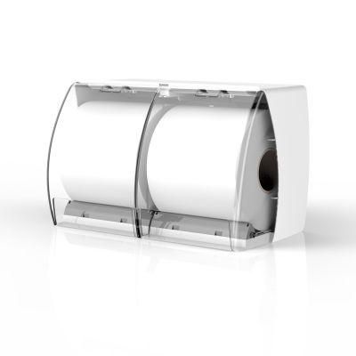 Toilet Washroom Wall Mounted Double Roll Tissue Paper Dispenser