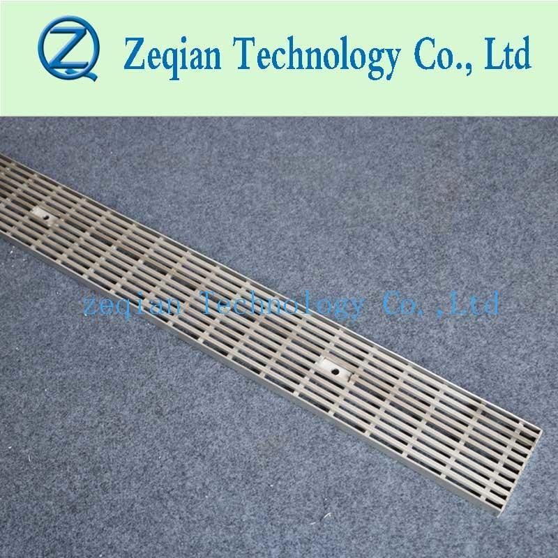 Trench Drain with Stainless Steel Heel Proof Grating Cover